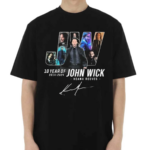 Keanu Reeves 10 Years Of John Wick 2014-2024 Signature Shirt