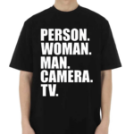 Person Woman Man Camera Tv Shirt