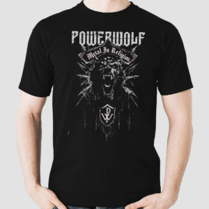 Powerwolf Metal Est Religion Chaos Crest Washed Shirt