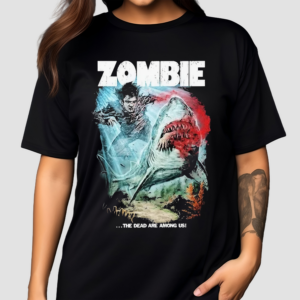 Zombie Vs Shark The Dead Are Among US Shirt