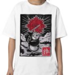 Kung Fu Panda Mad Engine Girls Youth Panda Woodcut Shirt