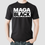 Defender Of The Republic Weraing Maga Black Shirt