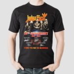 Judas Priest 55th Anniversary 1969-2024 Thank You For The Memories Signatures Shirt