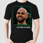 Derrick White Dw Teeth Heroes Get Remembered But Legends Live Forever Shirt