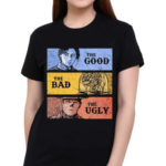 Wasteland Fallout In The Style Of The Good The Bad And The Ugly Shirt