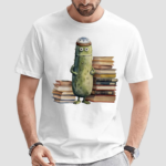 Cucumber Book Print Casual Shirt