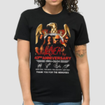 Slayer 43rd Anniversary 1981-2024 Thank You For The Memories Signs Shirt