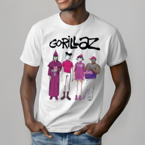 Gorillaz Cracker Island Standing Group Shirt