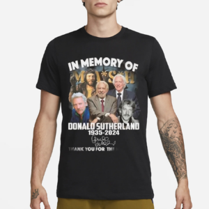 In Memory Of Donald Sutherland The Hunger Games 1935 2024 Thank You Signature Shirt