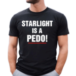 Rob Benedict Wearing Starlight Is A Pedo Shirt