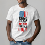 Gods Children Are Not For Sale Vintage Usa Flag Political Shirt