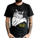 Zade Wearing Junji Ito’s Cat Diary Yon And Mu Cat Bite Shirt