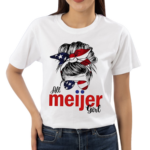 Messy Bun Glasses All Meijer Girl Usa Flag Shirt