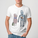 Neon Cinema Robot Dreams Dog And Robot 2024 Shirt