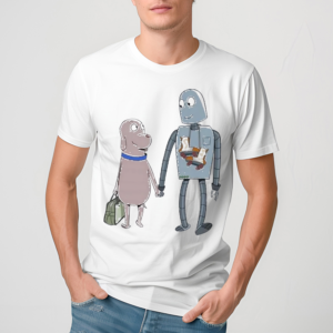 Neon Cinema Robot Dreams Dog And Robot 2024 Shirt