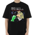 Kermit The Frog And Miss Piggy My Puppet Romance Three Cheers For Sesame Street Shirt