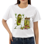 Cucumber Art Print Casual Shirt