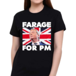 Clacton Calling Farage For Pm Britain Flag Shirt