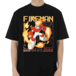 Megaman Capcom Fireman Large Print Shirt