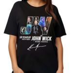 Keanu Reeves 10 Years Of John Wick 2014-2024 Shirt