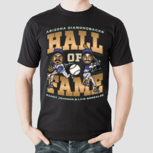 Diamondbacks Luis Gonzalez Randy Johnson Hall of Fame Shirt