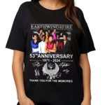 Earth Wind Fire 53rd Anniversary 1971-2024 Thank You For The Memories Signatures Shirt