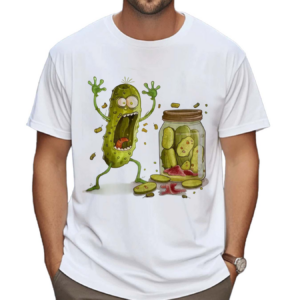 Cucumber Art Print Casual Shirt