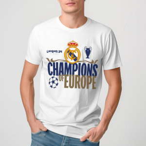 London 2024 UCL Final Real Madrid Winners Shirt