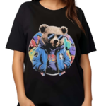 Swag Bear With Cool Glasses Urban Hip Hop Graffiti Art Style Shirt