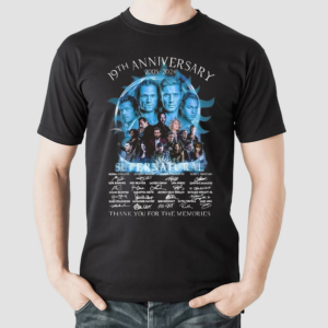Supernatural 19th Anniversary Thank You For The Memories 2005-2024 Signatures Shirt