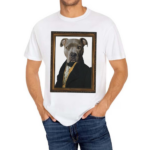 Well Groomed Dapper Pitbull Portrait Shirt