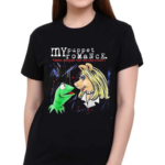 Kermit The Frog And Miss Piggy My Puppet Romance Three Cheers For Sesame Street Shirt