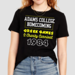 Adams College Homecoming 1984 Charity Carnival Shirt