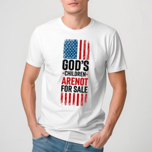 Gods Children Are Not For Sale Vintage Usa Flag Political Shirt