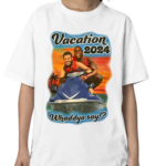 2024 Magic Johnson And Jimmy Kimmel Vacation 2024 Whaddya Say Shirt