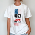 Gods Children Are Not For Sale Vintage Usa Flag Political Shirt