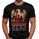 Slayer 43rd Anniversary 1981-2024 Thank You For The Memories Signatures Shirt