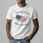 God Shed His Grace On Thee Flag Shirt