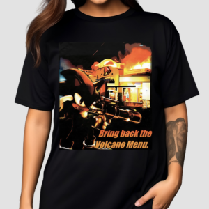 Mamono World Bring Back The Volcano Menu Shirt