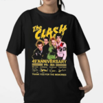 The Clash 49th Anniversary 1976 2025 Thank You For The Memories Signatures Shirt