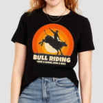 Save A Horse Ride A Bull Rider Cowboy Rodeo Bull Riding Shirt