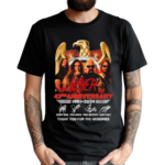 Slayer 43rd Anniversary 1981-2024 Thank You For The Memories Signatures Shirt