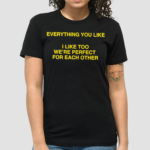 Everything You Like I Like Too We’re Perfect For Each Other Shirt