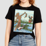 Duck Hunt Fake Naked Lady Meme Fun Shirt