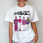 Gorillaz Cracker Island Standing Group Shirt