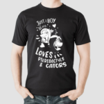 New Just A Boy Who Loves Pterodactyls & Gators Shirt