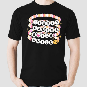 Lights Camera Bitch Smile Tortured Poets Department Shirt
