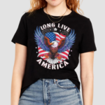 Long live america usa flag party in the usa 2024 shirt