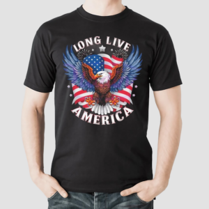 Long live america usa flag party in the usa 2024 shirt