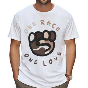 Ryan Clark Wearing One Race One Love Shirt